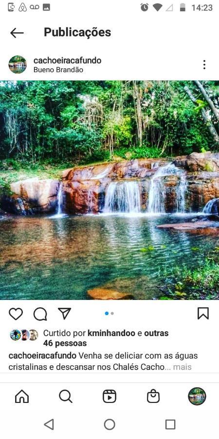 Chales Cachoeira Do Cafundo Bueno Brandão Exteriér fotografie